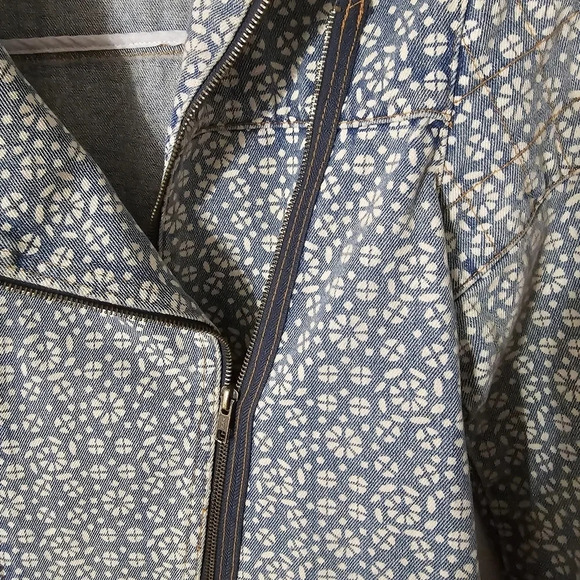 Somedays Lovin Floral Print Long Denim Jacket - Picture 8 of 10
